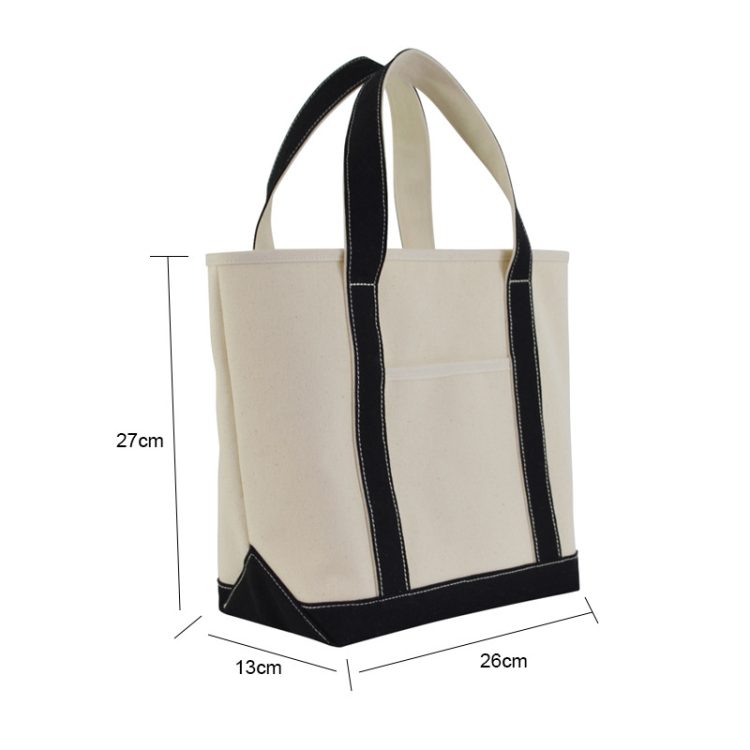 Cotton Bag Natural Color 100% Cotton Canvas Tote Bag for Shopping / Crocery - Image 2