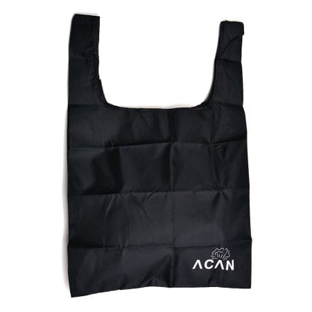 Heavy-Duty Striped Medium Folding Shopping Bag Durable Polyester Recyclable