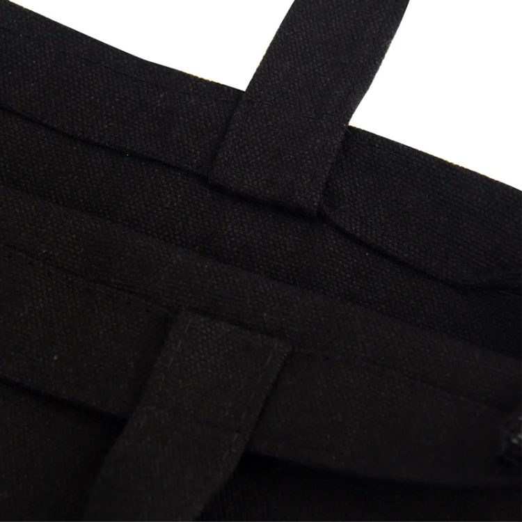 Eco Friendly Promotional Black 10oz Cotton Shopping Tote Bags - Image 5