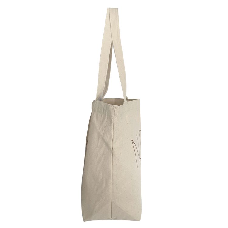 Canvas Tote Bags Natural Color Organic Cotton Linen Tote Bag 100% Cotton - Image 2