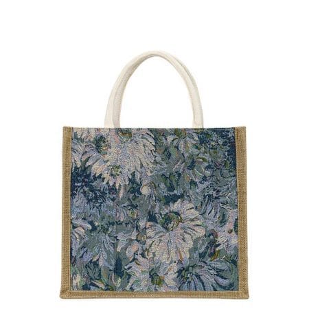 Fashionable Small Linen and Jute Tote Bag Custom Logo