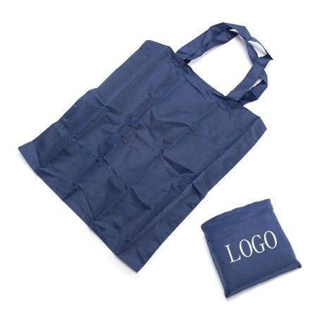 Custom logo Foldable190t Nylon Polyester Folding Shopping Bag