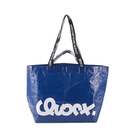 Double Handle Embroidered Logo Printed Laminated Custom Shopping Pp Woven Bag