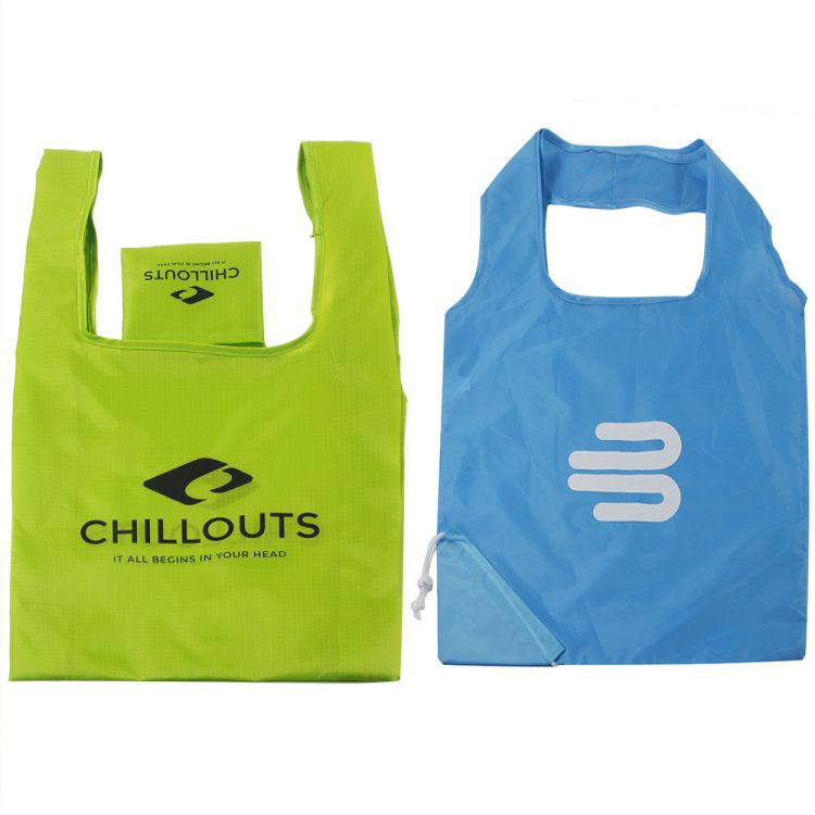 Custom Recycle Nylon Foldable Polyester Tote Bag Market Foldable Tote Bag - Image 4
