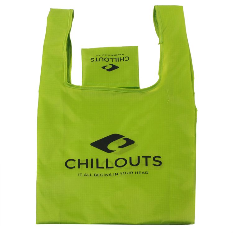 Custom Recycle Nylon Foldable Polyester Tote Bag Market Foldable Tote Bag - Image 6