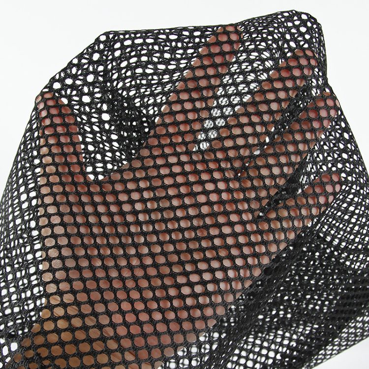 Custom Size & Label See Through Black Drawstring Nylon Mesh Bath Towel Bags with Cord Lock Closure - Image 3