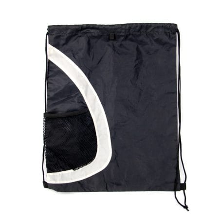 Printable Colorful Nylon Polyester Draw String Bag with Front Mesh Pocket Bolsa Con Cordon Poliester