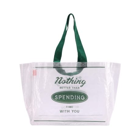 Eco Friendly Laminated Woven Bag Reusable Custom Printing PP Woven Clear Shopping Bag with logo Print