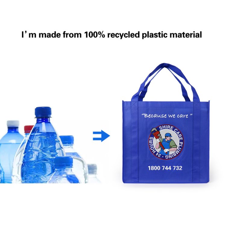 Eco-Friendly Bags Recycled RPET Non-Woven Shopping Tote Bag Custom Logo - Image 5