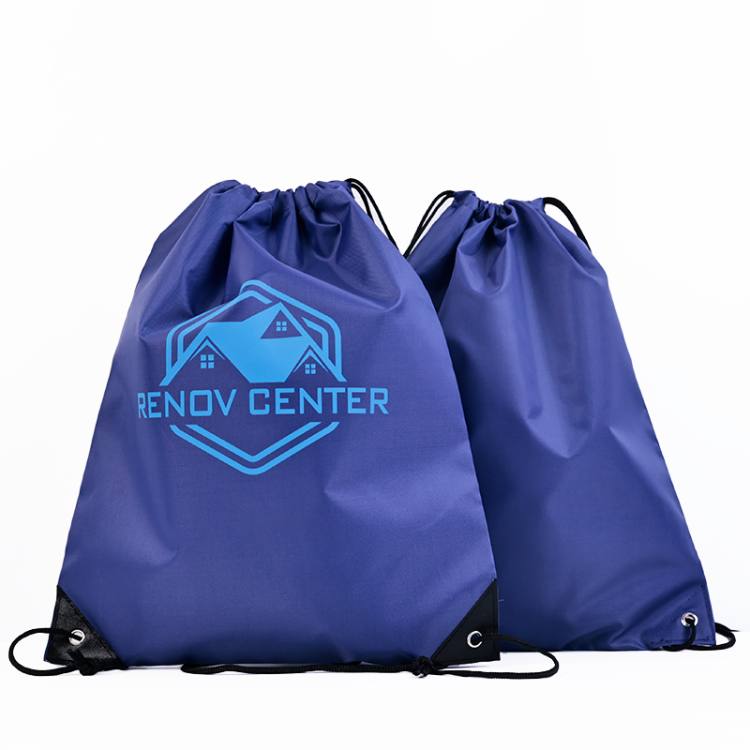 Waterproof String Storage Traveling Polyester Backpack Drawstring Bag for School Gym - Image 2