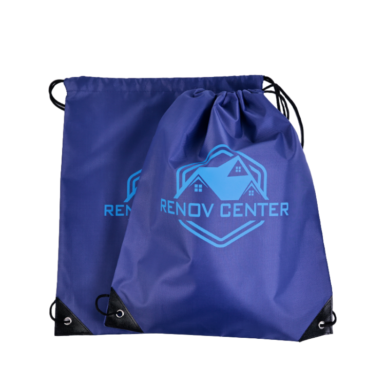 Waterproof String Storage Traveling Polyester Backpack Drawstring Bag for School Gym - Image 4