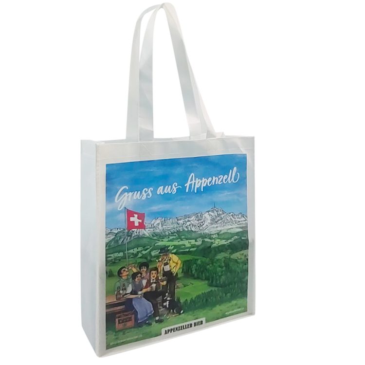 Eco Friendly Travel Gift Reusable Tote Forest White Non Woven Fabric for Cloth or Shopping Bag - Image 3