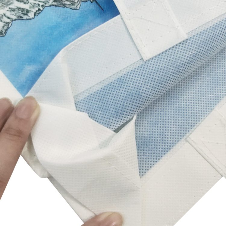 Eco Friendly Travel Gift Reusable Tote Forest White Non Woven Fabric for Cloth or Shopping Bag - Image 6