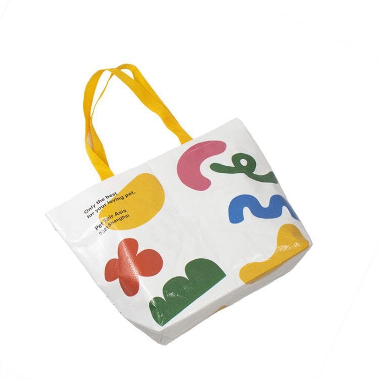 Custom Logo Hight Quality Eco Boodschappentas Tassen Recycle pp Woven Shopping Bag - Image 3