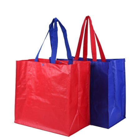 Eco Friendly Foldable Fashion Grocery Packaging Luxury Laminated pp Woven Shopping Bag