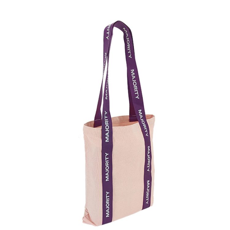 Cotton Tote Bag for Girls Canvas Material with Shoulder Closure Shopping Bags - Image 3