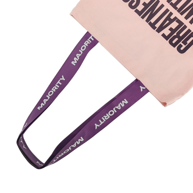 Cotton Tote Bag for Girls Canvas Material with Shoulder Closure Shopping Bags - Image 2