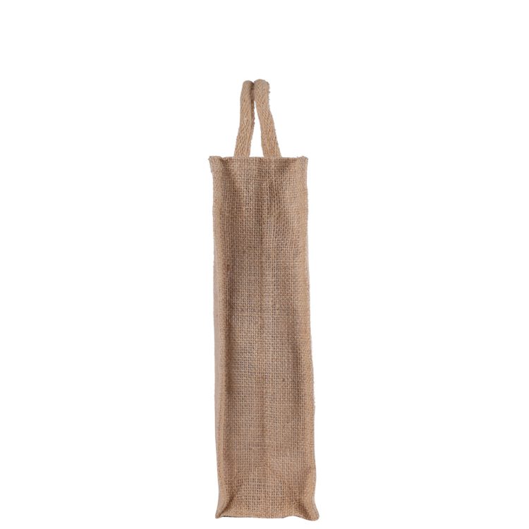 Wholesale Simple Zippers 100% Jute Tote Bag Custom Logo Shopping Bag - Image 4
