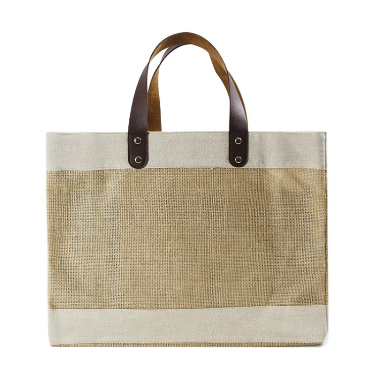 Highly Recommended Custom Fashionable Womens Summer Linen Bags Full Printing Beach Bags - Image 2