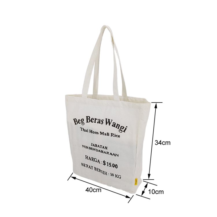 Tote Bags Factory Direct Wholesale Custom Printed Logo Canvas Handbags for Promotions - Image 5