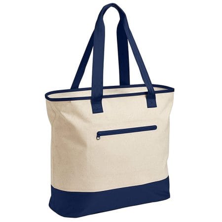 Promotional Reusable Eco Friendly Custom Lrage Cotton Blank Canvas Tote Bag With Zipper