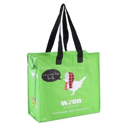 Thermal Can Camping Cooler Bag logo Waterproof Shoulder Lunch PP-woven Cooler Bag