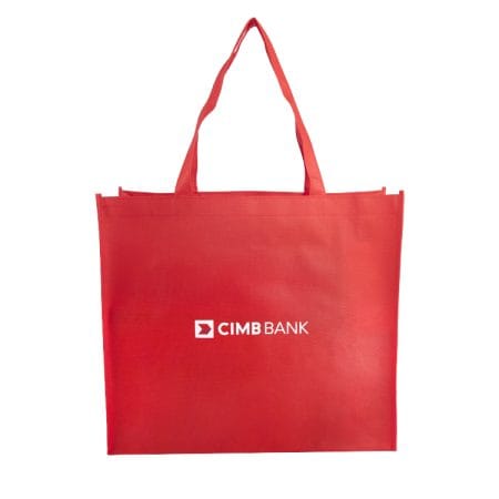 Recycled Red Non Woven Bags Promotional Shopping Reusable Non Woven Tote Bags