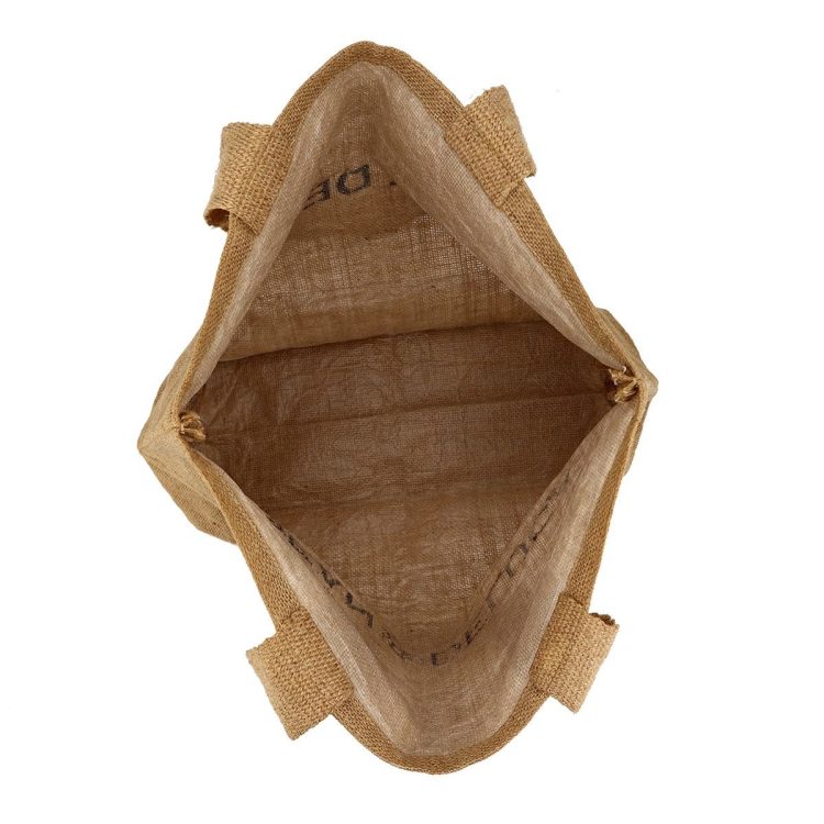 Reusable Silk Printing Shopping Bag Large Capacity Folding Hemp Bag for Promotional - Image 3