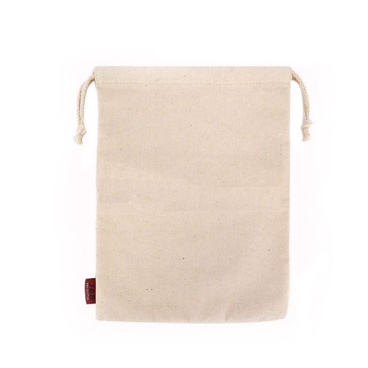 Travel Organizer Makeup Drawstring Bag Calico Cotton Mesh Pouch - Image 6