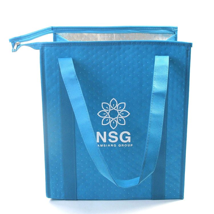Non Woven Food Lunch Insulated Bag Food Delivery Nonwoven Bag Grocery Tote Cooler Shopping Bag - Image 4