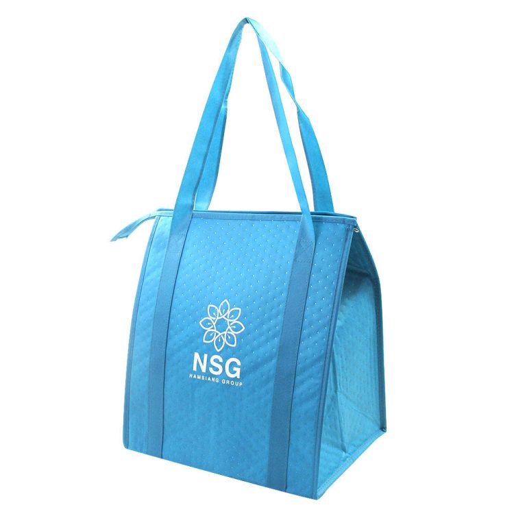 Non Woven Food Lunch Insulated Bag Food Delivery Nonwoven Bag Grocery Tote Cooler Shopping Bag - Image 3