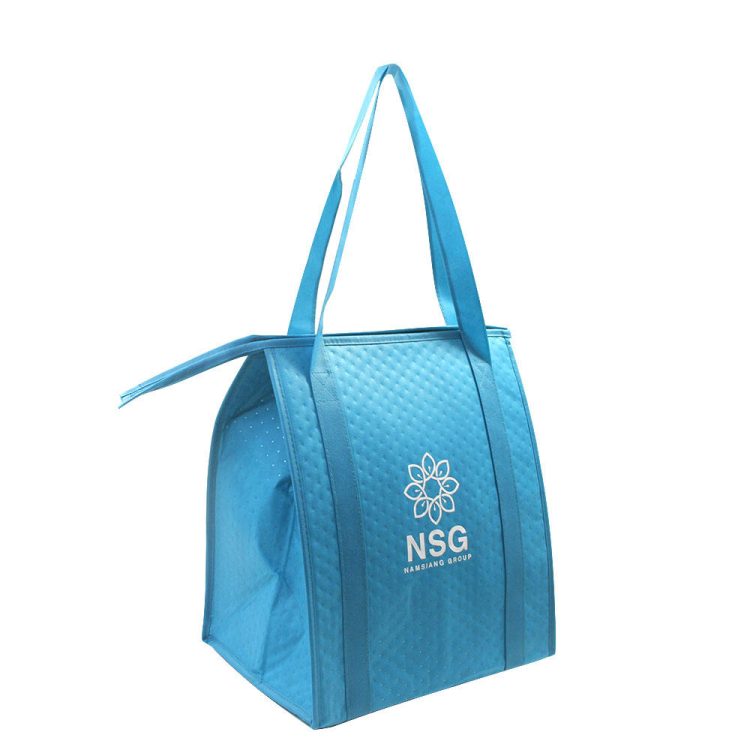 Non Woven Food Lunch Insulated Bag Food Delivery Nonwoven Bag Grocery Tote Cooler Shopping Bag - Image 2