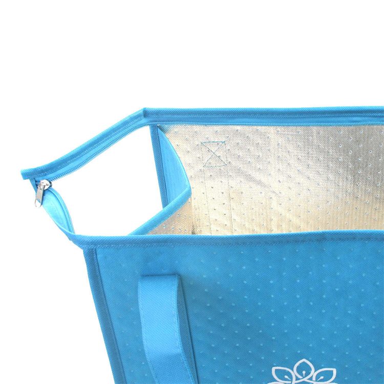 Non Woven Food Lunch Insulated Bag Food Delivery Nonwoven Bag Grocery Tote Cooler Shopping Bag - Image 6