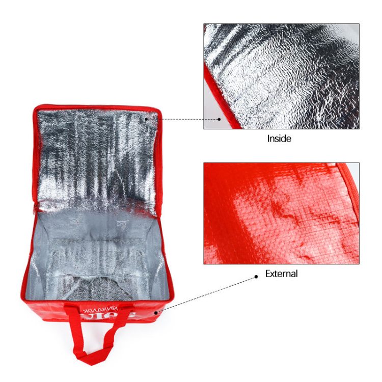 PP-woven Beer Fish Lunch Cooler Bag Thermal and Waterproof New Insulated Polyester Reusable Beach Bag - Image 5