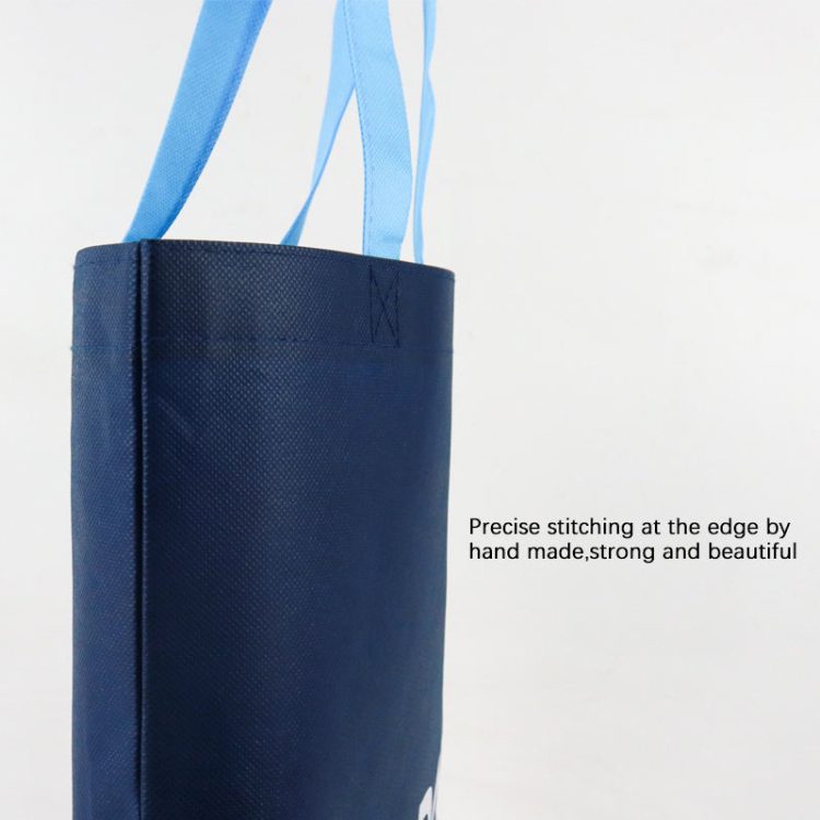 Custom Eco-Friendly Reusable Non-Woven Tote Bag Supermarket Sewing Custom Logo Shopping Bags - Image 6