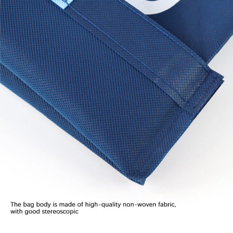 Custom Eco-Friendly Reusable Non-Woven Tote Bag Supermarket Sewing Custom Logo Shopping Bags - Image 5