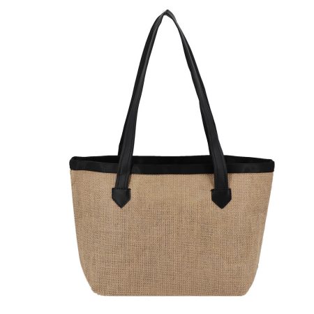 Factory Custom Natural Jute Bag with Logo Printing Eco Friendly Shopping Bag Supplier
