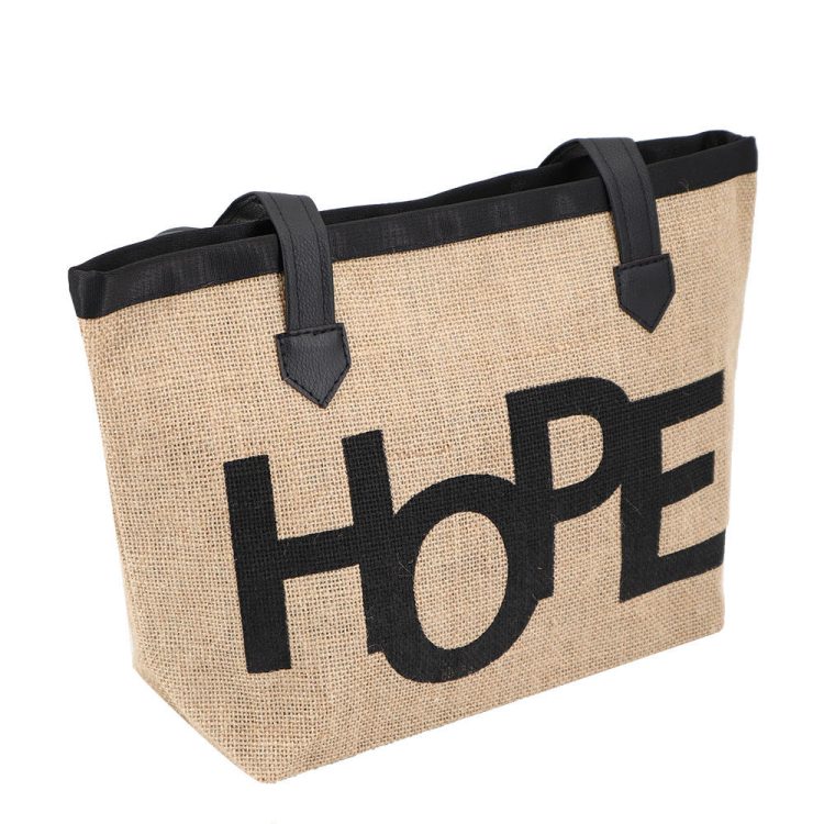Factory Custom Natural Jute Bag with Logo Printing Eco Friendly Shopping Bag Supplier - Image 5