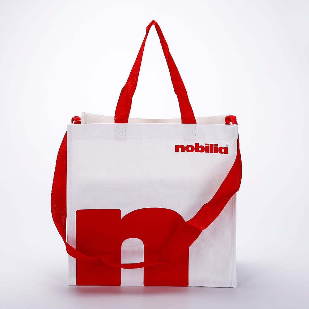 Custom Thickened Waterproof Reusable Advertising Laminated PP Woven Tote Bag - Image 3
