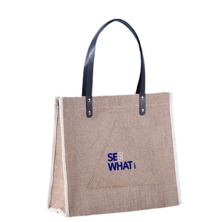 Eco Friendly Jute shopping bag made of 100% natural jute & cotton for markets & malls